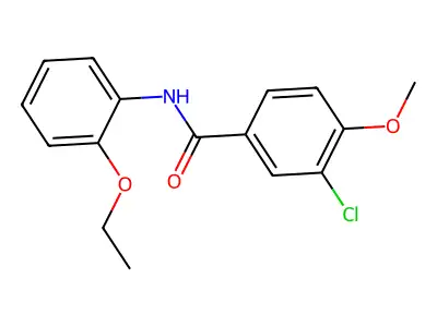 3-Chloro-N-(2-ethoxyphenyl)-4-methoxybenzamide structure