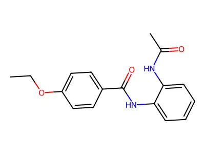 N-(2-acetamidophenyl)-4-ethoxybenzamide structure