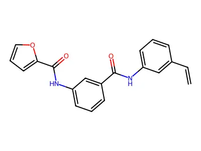 N-[3-[(3-ethenylphenyl)carbamoyl]phenyl]furan-2-carboxamide structure