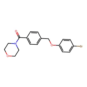 [4-[(4-Bromophenoxy)methyl]phenyl]-morpholin-4-ylmethanone structure