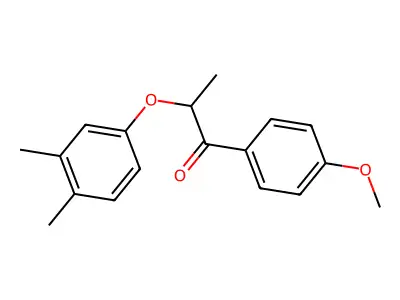 2-(3,4-Dimethylphenoxy)-1-(4-methoxyphenyl)propan-1-one structure