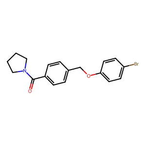 [4-[(4-Bromophenoxy)methyl]phenyl]-pyrrolidin-1-ylmethanone structure