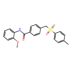 N-(2-Methoxyphenyl)-4-[[(4-methylphenyl)sulfonyl]methyl]benzamide structure