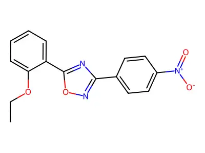 5-(2-Ethoxyphenyl)-3-(4-nitrophenyl)-1,2,4-oxadiazole structure