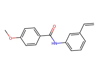 N-(3-ethenylphenyl)-4-methoxybenzamide structure