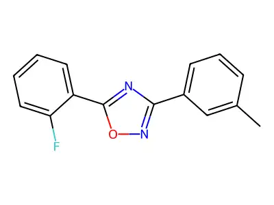 5-(2-Fluorophenyl)-3-(3-methylphenyl)-1,2,4-oxadiazole structure
