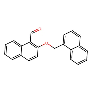 2-(Naphthalen-1-ylmethoxy)naphthalene-1-carbaldehyde structure