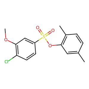 2,5-Dimethylphenyl 4-chloro-3-methoxybenzenesulfonate structure
