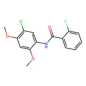 N-(5-Chloro-2,4-dimethoxyphenyl)-2-fluorobenzamide structure