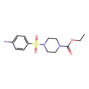 Ethyl 4-[(4-iodophenyl)sulfonyl]piperazinecarboxylate structure