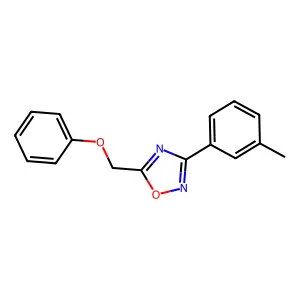 3-(3-Methylphenyl)-5-(phenoxymethyl)-1,2,4-oxadiazole structure