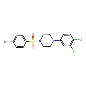 1-(4-Bromobenzenesulfonyl)-4-(3,4-dichlorophenyl)piperazine structure