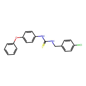 1-[(4-Chlorophenyl)methyl]-3-(4-phenoxyphenyl)thiourea structure
