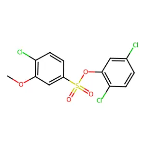 2,5-Dichlorophenyl 4-chloro-3-methoxybenzenesulfonate structure