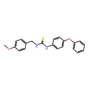 1-[(4-Methoxyphenyl)methyl]-3-(4-phenoxyphenyl)thiourea structure