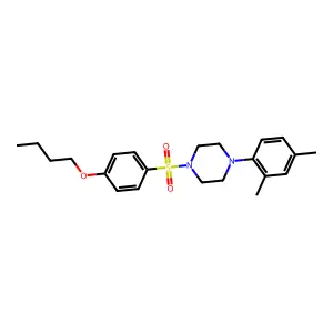 1-(4-Butoxybenzenesulfonyl)-4-(2,4-dimethylphenyl)piperazine structure