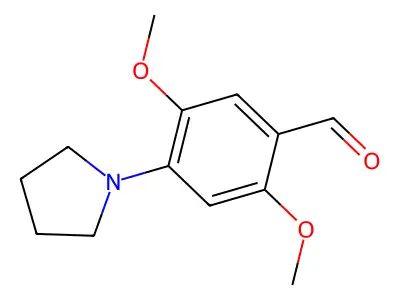 2,5-Dimethoxy-4-(pyrrolidin-1-yl)benzaldehyde structure