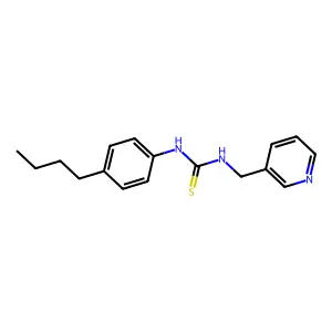 1-(4-Butylphenyl)-3-(pyridin-3-ylmethyl)thiourea structure