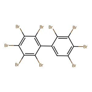 2,2',3,3',4,4',5,5',6-Nonabromobiphenyl structure