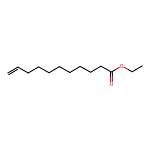 Ethyl 10-undecenoate structure
