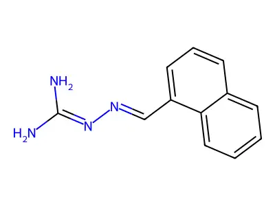 2-(Naphthalen-1-ylmethylideneamino)guanidine structure