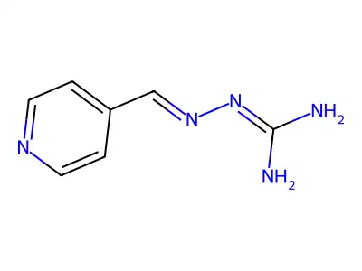 4-Pyridine-carbaldehyde (diaminomethylene)hydrazone structure