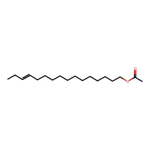 (E)-13-Hexadecenyl acetate structure