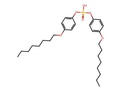 Phenol, 4-(octyloxy)-, hydrogen phosphate structure