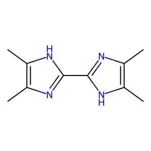 4,4',5,5'-Tetramethyl-2,2'-bisimidazole structure