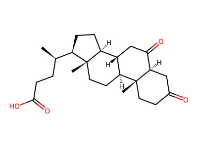 3,6-Dioxo-5alpha-cholan-24-oic Acid structure