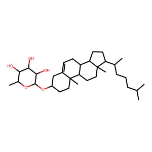 alpha-L-Mannopyranoside, (3beta)-cholest-5-en-3-yl 6-deoxy- structure