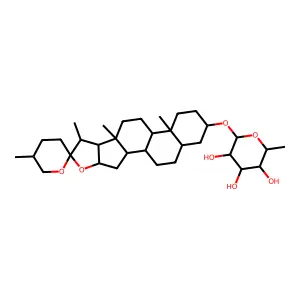 beta-D-Galactopyranoside, (3beta,5beta,25R)-spirostan-3-yl 6-deoxy- structure