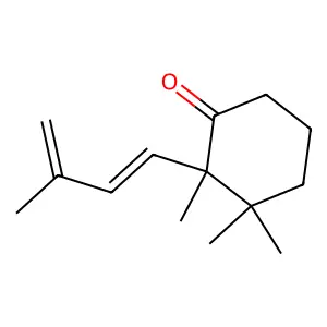 2,3,3-Trimethyl-2-(3-methylbuta-1,3-dien-1-yl)cyclohexan-1-one structure