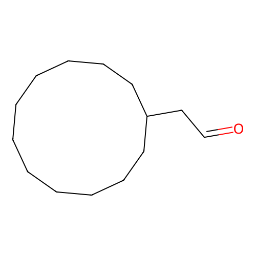 Cyclododecaneacetaldehyde structure