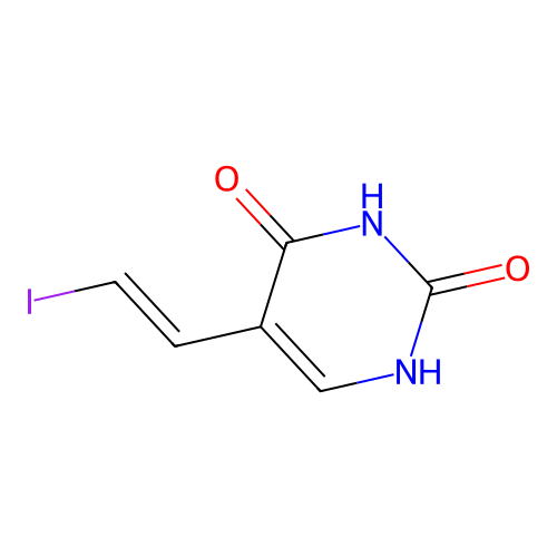 E-5-(2-iodovinyl)uracil structure