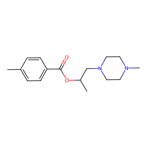 1-(4-Methylpiperazin-1-yl)propan-2-yl 4-methylbenzoate structure