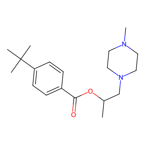 1-(4-Methylpiperazin-1-yl)propan-2-yl 4-tert-butylbenzoate structure