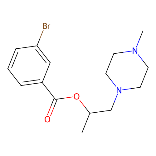 1-(4-Methylpiperazin-1-yl)propan-2-yl 3-bromobenzoate structure