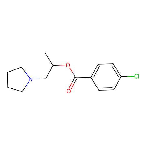 1-(Pyrrolidin-1-yl)propan-2-yl 4-chlorobenzoate structure