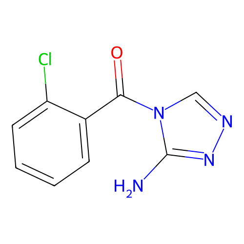 (3-amino-4H-1,2,4-triazol-4-yl)(2-chlorophenyl)methanone structure