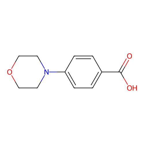 4-(Morpholin-4-yl)benzoic acid structure