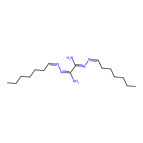1-N',2-N'-bis[(Z)-heptylideneamino]ethanediimidamide structure