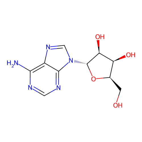 (2S,3S,4R,5R)-2-(6-aminopurin-9-yl)-5-(hydroxymethyl)oxolane-3,4-diol structure
