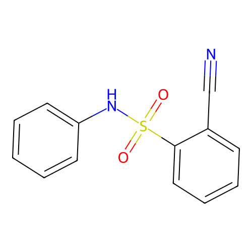 2-cyano-N-phenylbenzene-1-sulfonamide structure