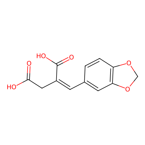 3,4-Methylenedioxybenzylidenesuccinic acid structure