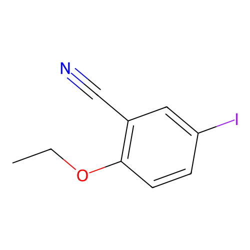 2-乙氧基-5-碘苯甲腈 structure