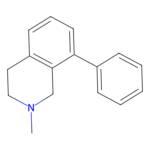 2-methyl-8-phenyl-3,4-dihydro-1H-isoquinoline structure