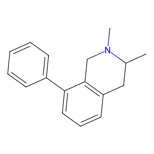 2,3-dimethyl-8-phenyl-3,4-dihydro-1H-isoquinoline structure