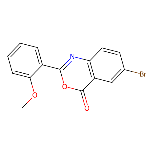 6-bromo-2-(2-methoxyphenyl)-4H-3,1-benzoxazin-4-one structure
