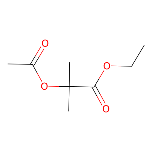 Ethyl 2-(acetyloxy)-2-methylpropanoate structure